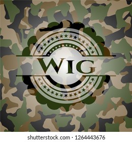 Wig camouflage emblem