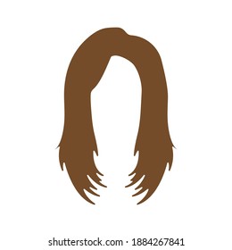 Wig hair icon design template vector isolated illustration