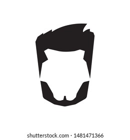   Wig icon, beard on a white background, vector illustration