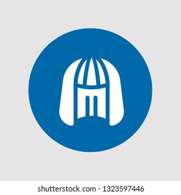  Wig icon. Editable  Wig icon for web or mobile.