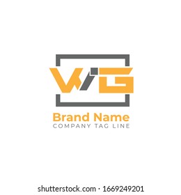 WIG initial letter logo template vector icon design