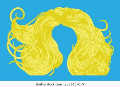 wig with light long hair