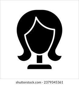 Wig linear icon concept. Wig line vector sign, vector illustration on white background