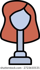 Peluca Nueva Vector de diseño de iconos creativos