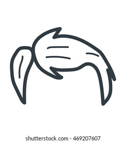 Wig Vector Icon