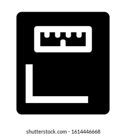 wight scale icon isolated sign symbol vector illustration - high quality black style vector icons
