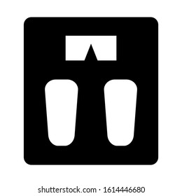 wight scale icon isolated sign symbol vector illustration - high quality black style vector icons
