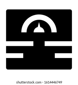 wight scale icon isolated sign symbol vector illustration - high quality black style vector icons
