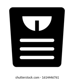 wight scale icon isolated sign symbol vector illustration - high quality black style vector icons
