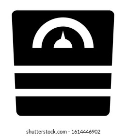 wight scale icon isolated sign symbol vector illustration - high quality black style vector icons
