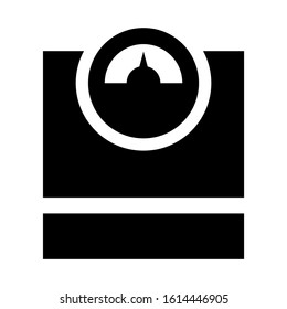wight scale icon isolated sign symbol vector illustration - high quality black style vector icons

