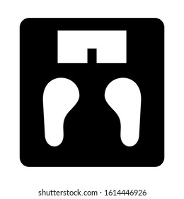 wight scale icon isolated sign symbol vector illustration - high quality black style vector icons
