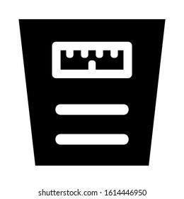 wight scale icon isolated sign symbol vector illustration - high quality black style vector icons
