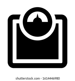 wight scale icon isolated sign symbol vector illustration - high quality black style vector icons
