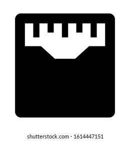 wight scale icon isolated sign symbol vector illustration - high quality black style vector icons
