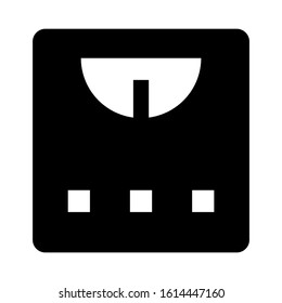 wight scale icon isolated sign symbol vector illustration - high quality black style vector icons
