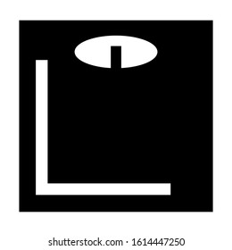 wight scale icon isolated sign symbol vector illustration - high quality black style vector icons
