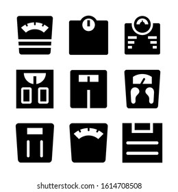 wight scale icon isolated sign symbol vector illustration - Collection of high quality black style vector icons
