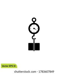 wight scales icon illustration symbol simple design element logo template