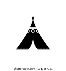 wigwam icon. Element of wild west icon for mobile concept and web apps. Material style wigwam icon can be used for web and mobile