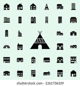 wigwam icon. house icons universal set for web and mobile