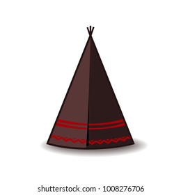 Wigwam icon. Indian teepee or tipi. Vector
