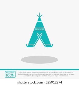 Wigwam vector icon.