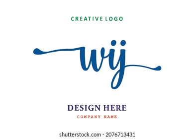 WIJ lettering logo is simple, easy to understand and authoritative
