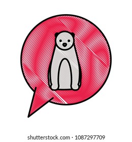 wikd polar bear in speech bubble