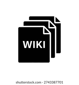 Wiki Document Stack Knowledge File Icon