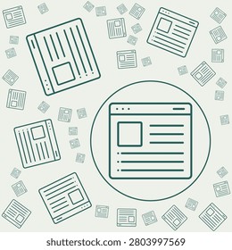 Wikipedia trendy vector illustration in flat style beauteous background.eps