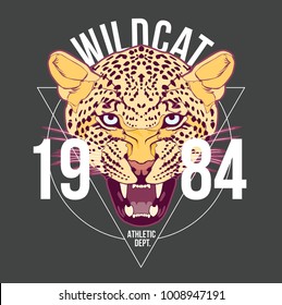 wilcat t shirt design vector file