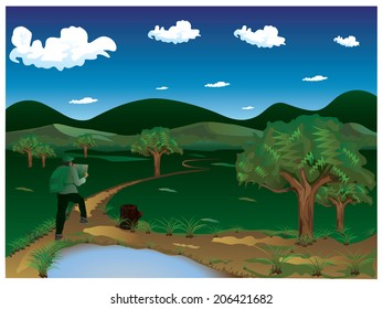 The Wild Adventure vector design