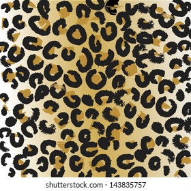 Wild african background with panther pattern