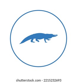 Wild Alligator Caiman Crocodile Icon | Circle Version Icon |