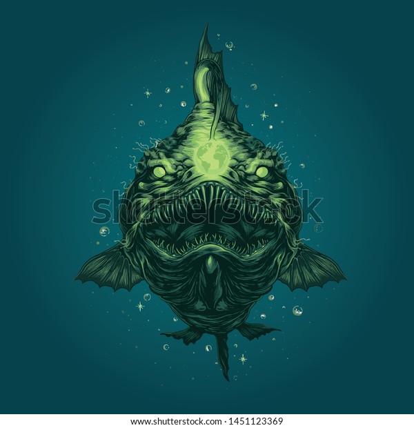 Wild Angler Fish Vector Art のベクター画像素材 ロイヤリティフリー