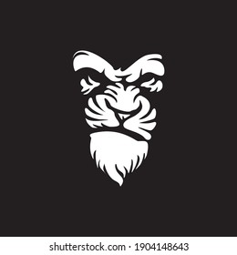 Wild Angry Lion Head Logo Vector Template Illustration Design Mascot Animal