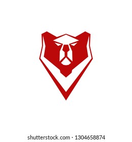 Wild Animal Bear Vector Template