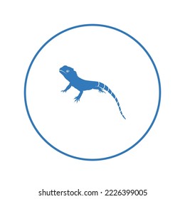 Wild animal bearded dragons icon | Circle version icon |