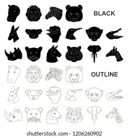 Wild animal black icons in set collection for design. Mammal and bird vector symbol stock web illustration. Wild animal black icons in set collection for design. Mammal and bird vector symbol stock web illustration.