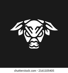 Wild Animal Bull Logo Silhouette Concept Illustration