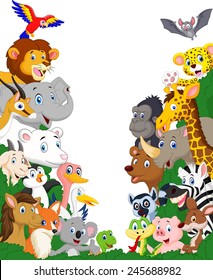 Wild animal cartoon