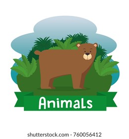 wild animal cartoon