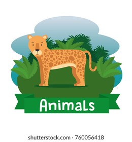 wild animal cartoon