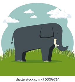 wild animal cartoon
