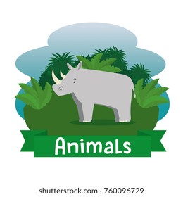 wild animal cartoon