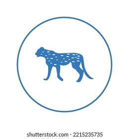 Wild Animal Cheetah Wildcat Icon | Circle Version Icon |