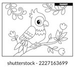 Wild animal coloring pages for kids