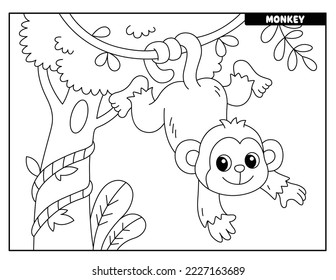 Wild animal coloring pages for kids