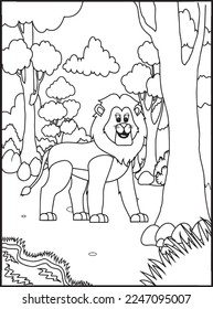 Wild Animal Coloring Pages for Kids